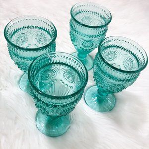 Turquoise Wine Glasses